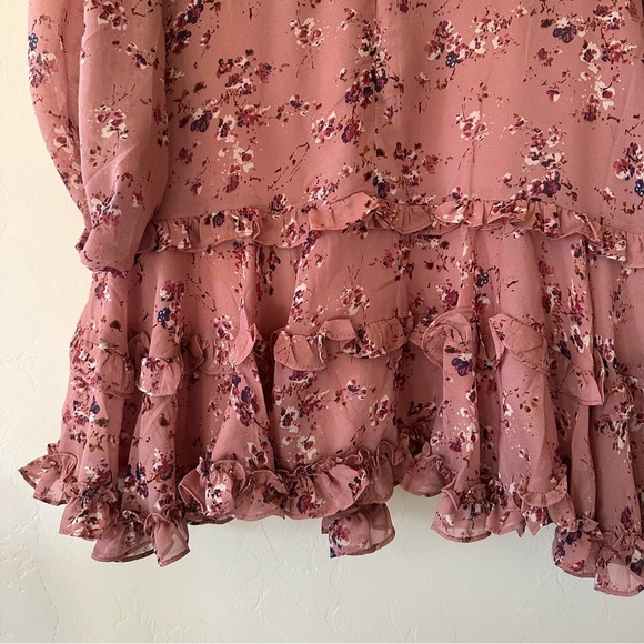 Bardot Ditsy Frill Dress in Rose Ditsy - Picture 10 of 11